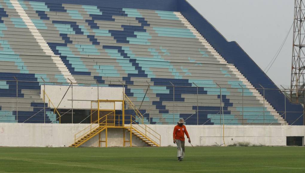 El Estadio Morazán ya se pintó, se está puliendo la grama y se acerca la reapertura