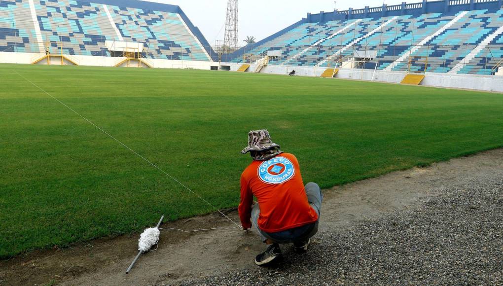 El Estadio Morazán ya se pintó, se está puliendo la grama y se acerca la reapertura