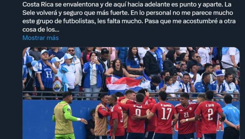 Lo que dicen los periodistas tras derrota de Honduras ante Costa Rica en repechaje de Copa América