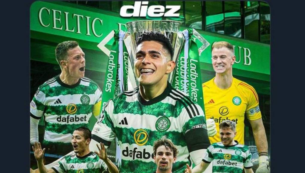 Prensa hondureña se rinde ante Luis Palma, campeón con el Celtic de Escocia