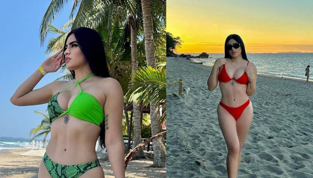 La tiktoker Roxana Somoza luce su impresionante figura en la playa