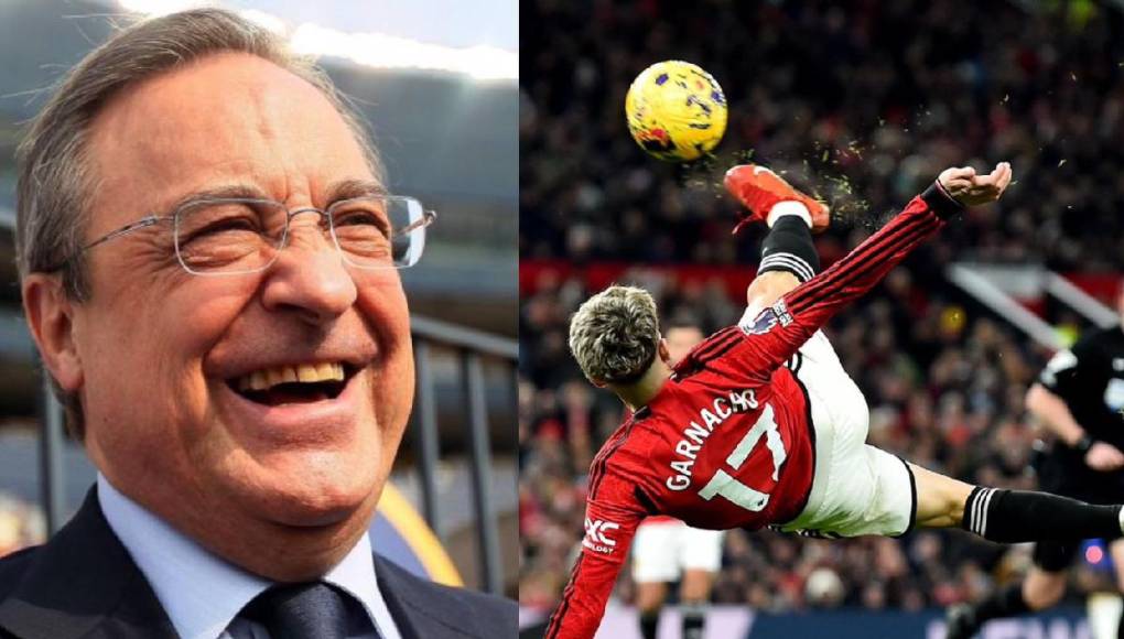 La jugada maestra de Florentino Pérez para robarle al Manchester United a Garnacho