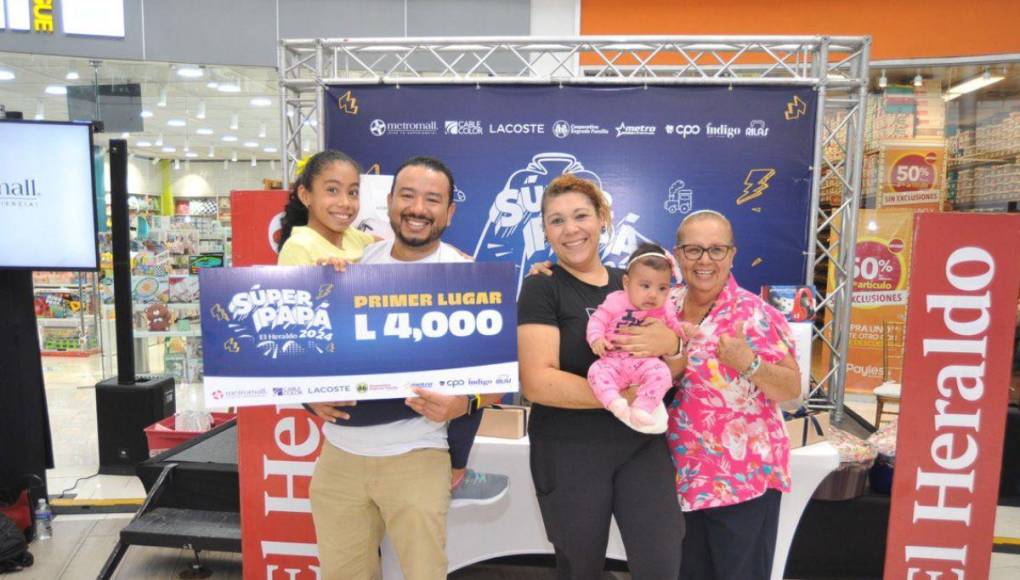 Felices y junto a sus hijos: Así fue la premiación del Súper Papá 2024