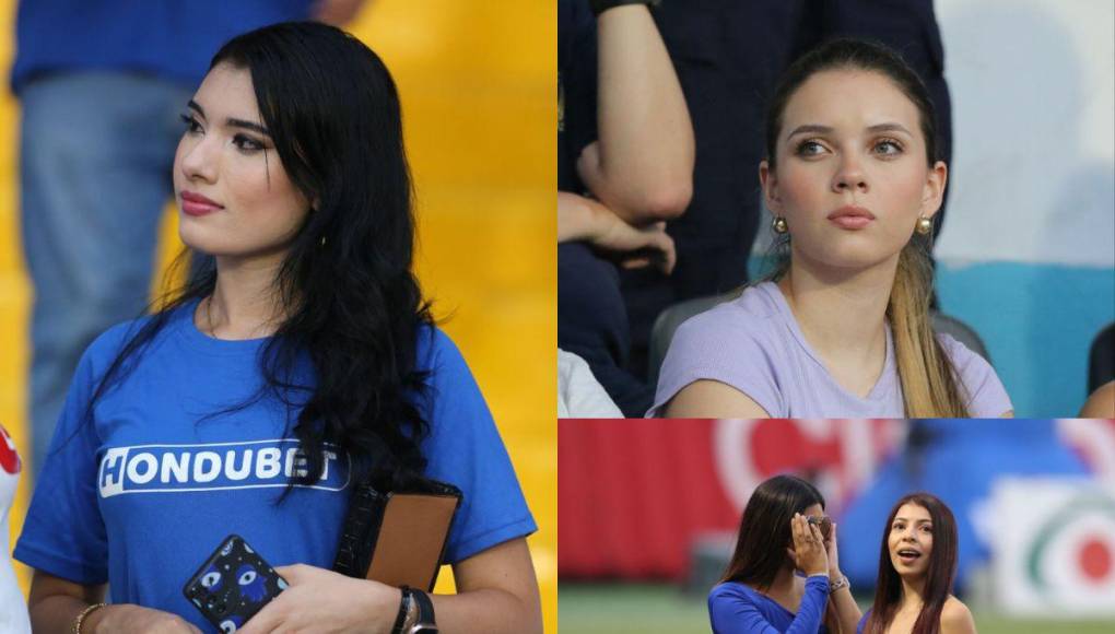 Las bellezas que adornaron el clásico en la semifinal Olimpia vs Motagua