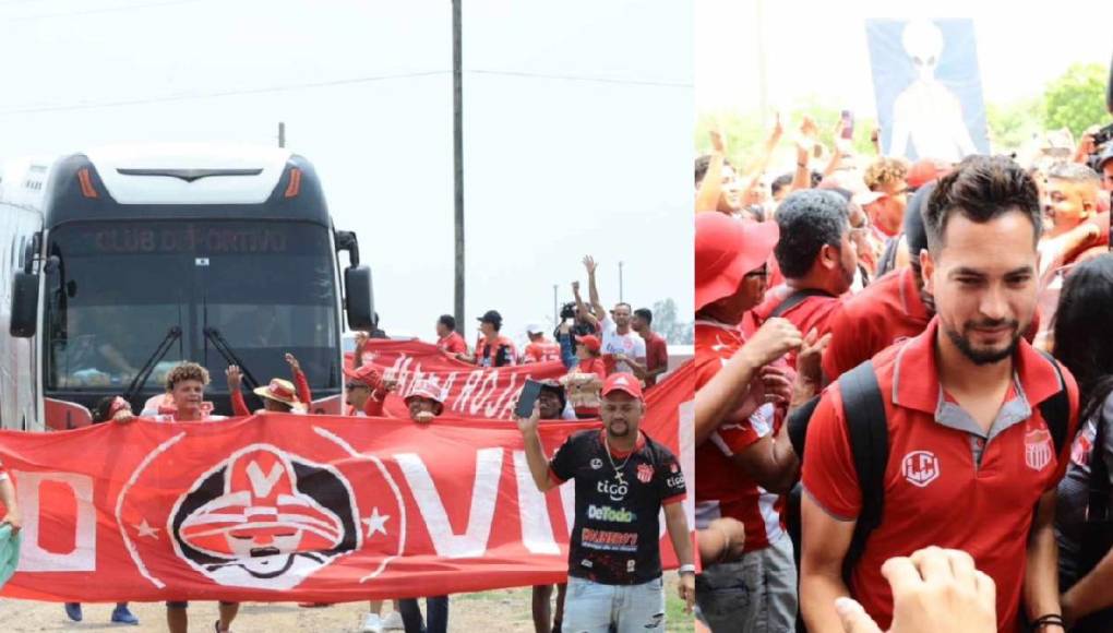 La Marea Roja armó un ambientazo en Choluteca para no dejar solo a su amado Vida