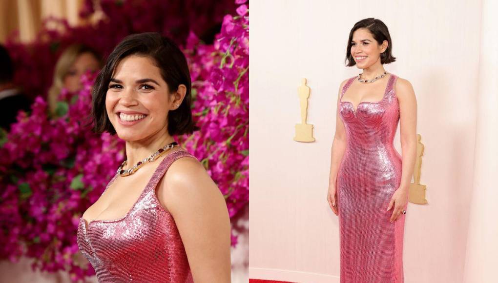 ¡Deslumbrante! America Ferrera llega a los Premios Oscar 2024