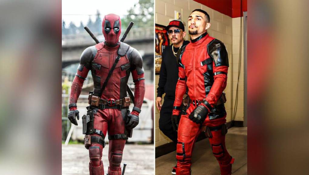 ¡Al estilo Deadpool! Así llegó vestido Teófimo López a su pelea contra Jamaine Ortiz