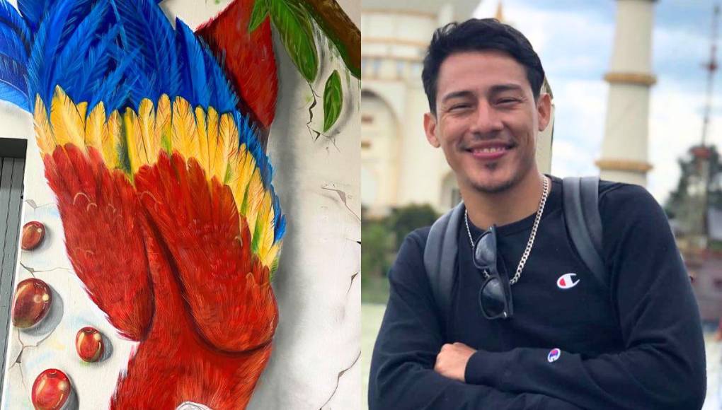 ¡Amor por sus hijos y el arte! Conoce a Kevin Castejón, el talento detrás de los murales hondureños