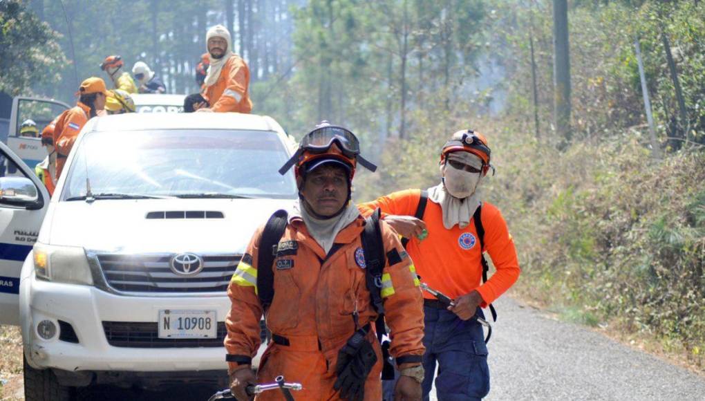 Desolación y aire contaminado en la capital dejan incendios forestales en La Tigra