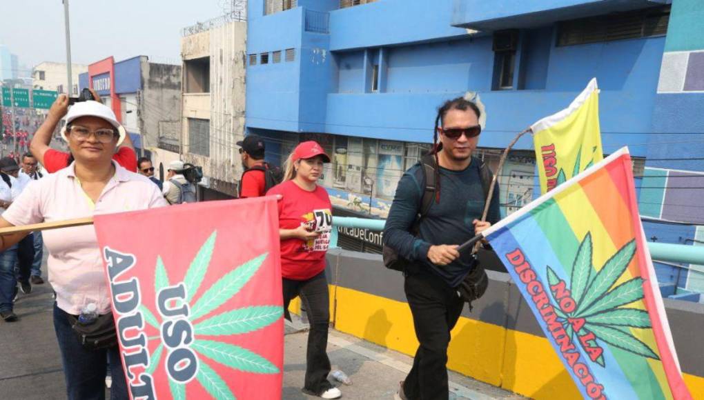 Las mejores imágenes de la marcha del Día del Trabajo en Tegucigalpa