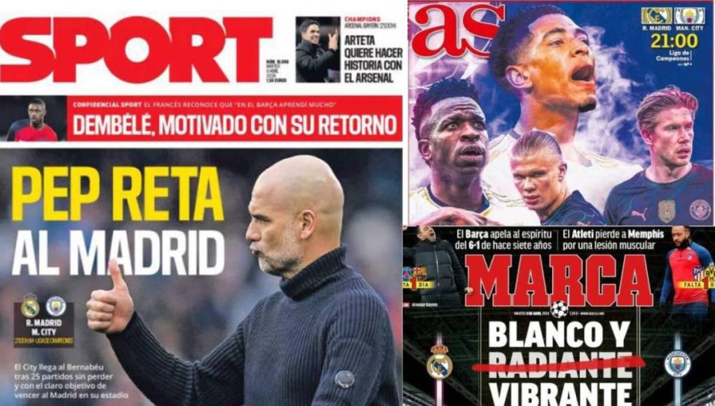 Así calientan los medios el Real Madrid-Manchester City por Champions League