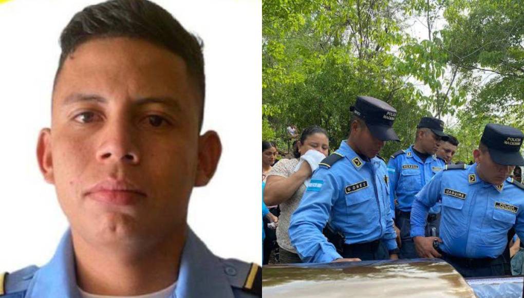 El último adiós a Lener Montalván, policía asesinado en Comayagua