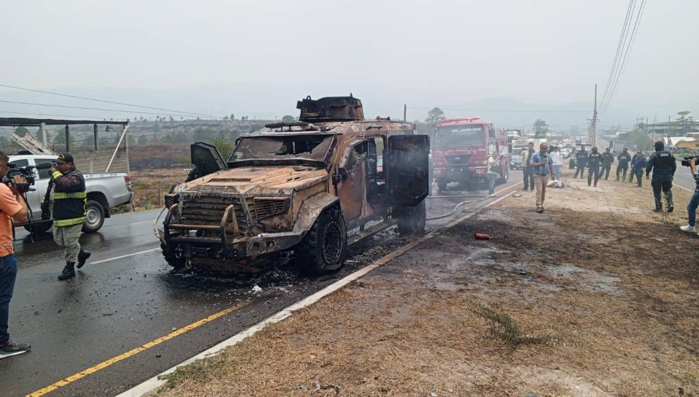 Así quedó la Black Mamba que se incendió en la CA-5