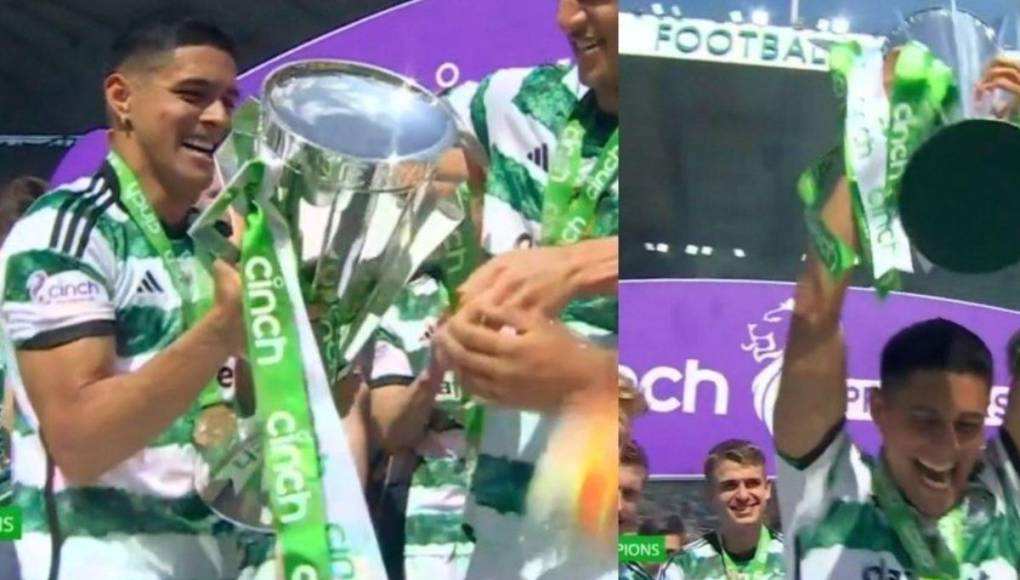 Así festejó el Celtic y Luis Palma un nuevo título en Escocia