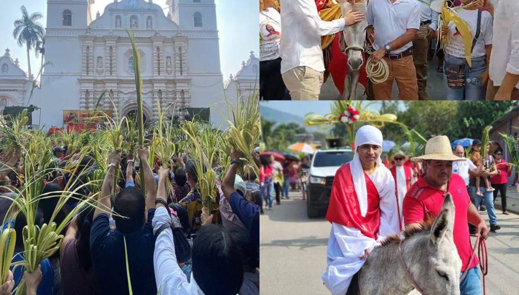 Así se vive el Domingo de Ramos en diferentes partes de Honduras