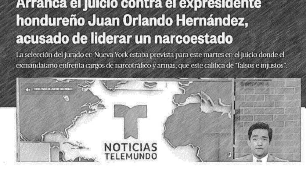 Medios internacionales nombran “el juicio del siglo” al caso de Juan Orlando Hernández