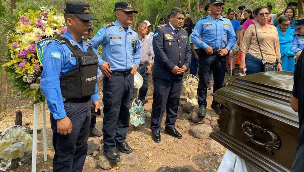 El último adiós a Lener Montalván, policía asesinado en Comayagua