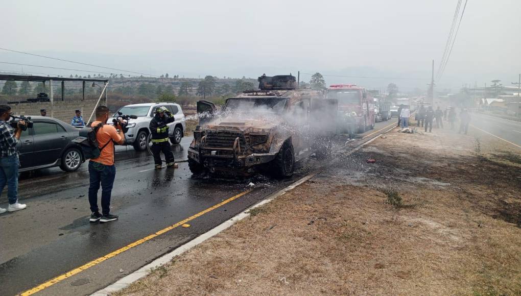 Así quedó la Black Mamba que se incendió en la CA-5