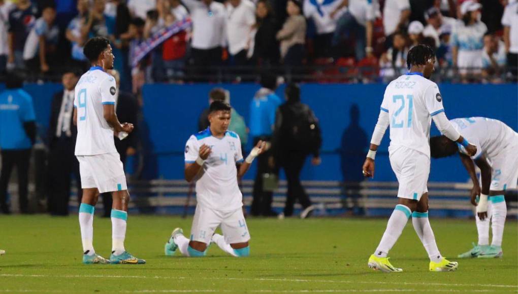 Caras largas en Honduras luego de dura eliminación ante Costa Rica