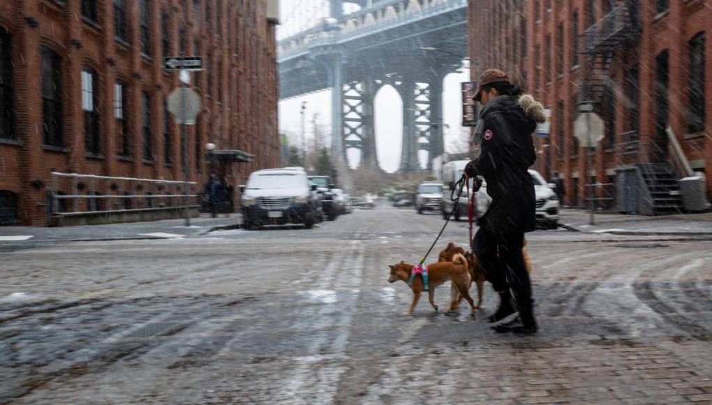 Tormenta de nieve sorprende a Nueva York tras dos años sin nevadas