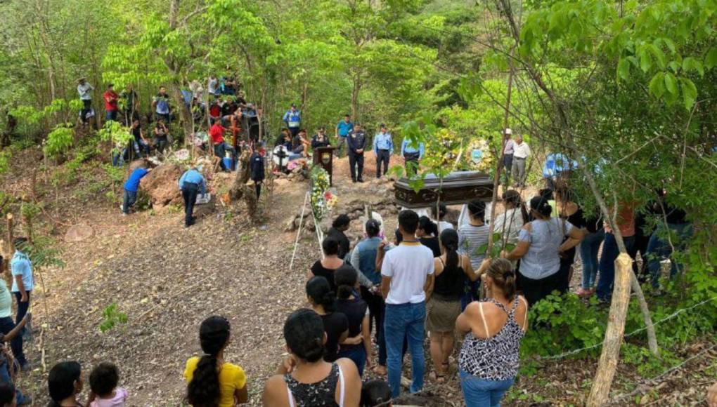 El último adiós a Lener Montalván, policía asesinado en Comayagua