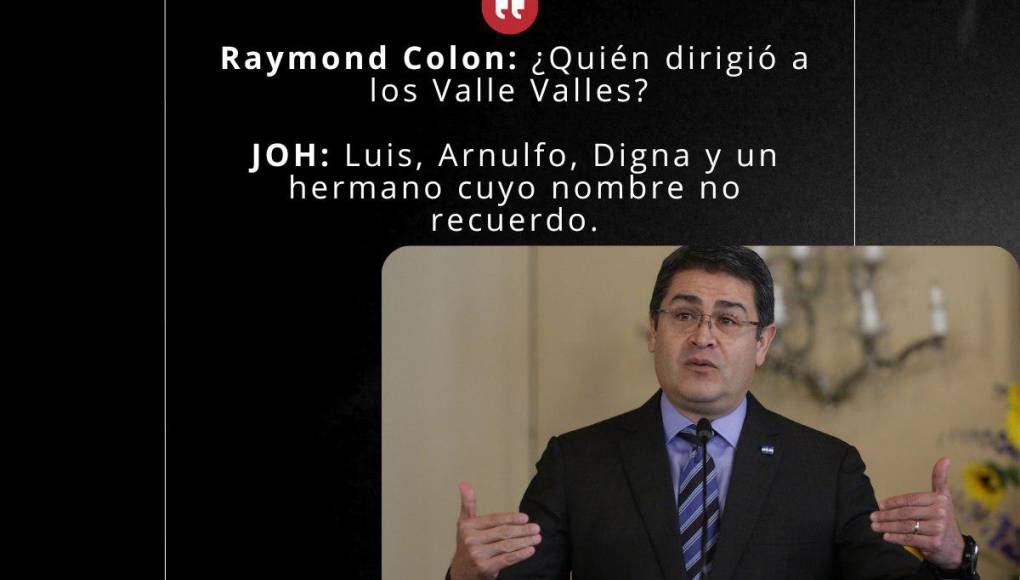 “Me reuní con Alexander Ardón”: Frases de Juan Orlando Hernández en su juicio