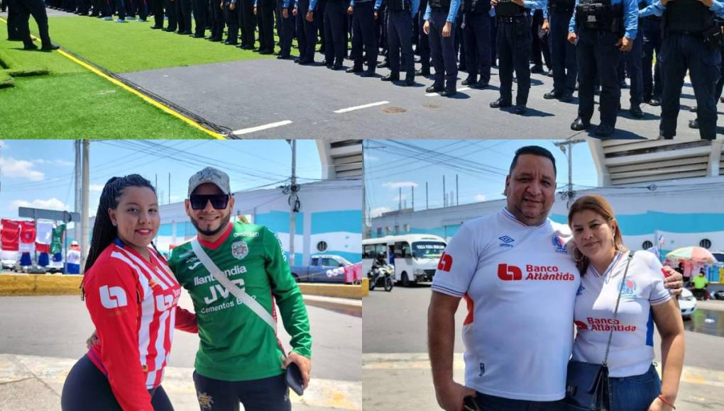 Olimpia-Marathón: La Policía Nacional blinda el Chelato Uclés y los primeros hinchas