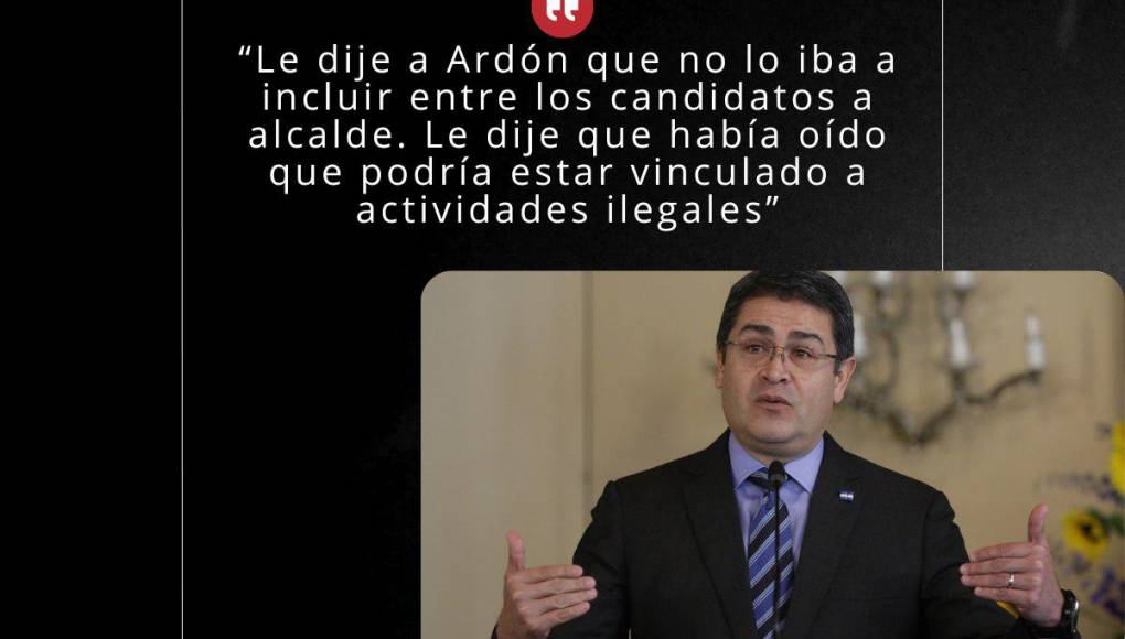 “Me reuní con Alexander Ardón”: Frases de Juan Orlando Hernández en su juicio