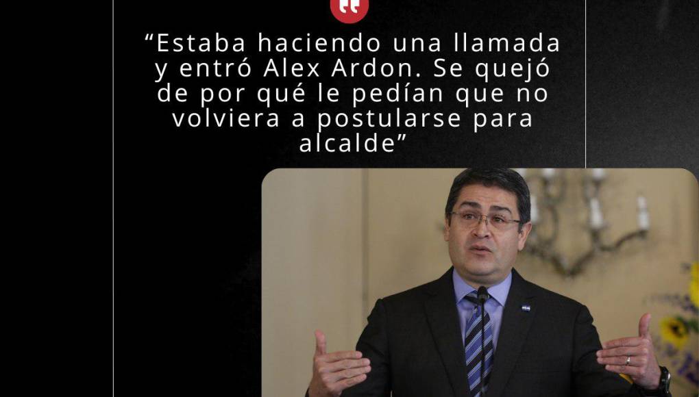 “Me reuní con Alexander Ardón”: Frases de Juan Orlando Hernández en su juicio