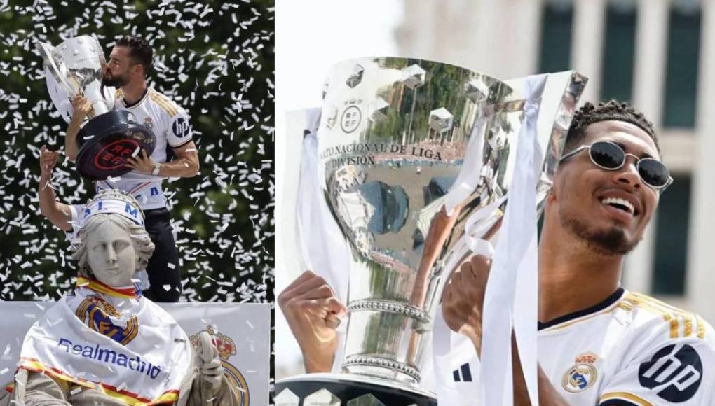 Petición a Modric y Mbappé ‘presente’: Así festejó Real Madrid su Liga Española número 36