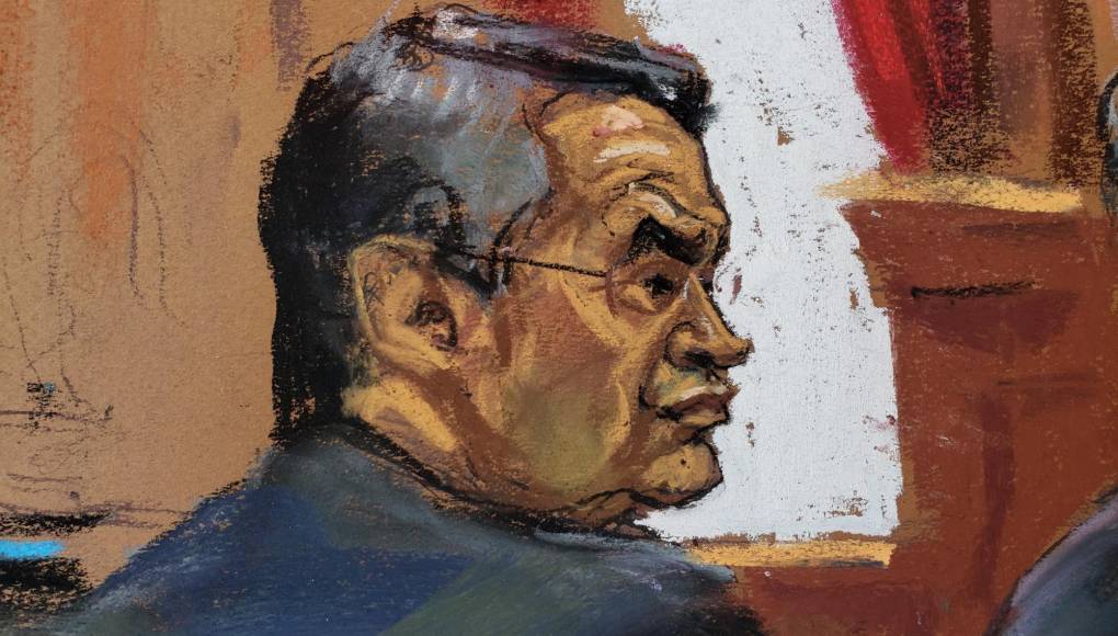 Las primeras imágenes de Juan Orlando Hernández en el juicio