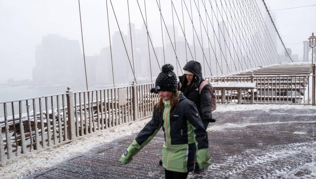 Tormenta de nieve sorprende a Nueva York tras dos años sin nevadas