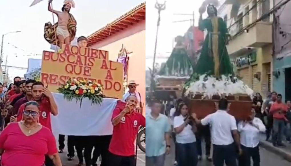 Así se vive el Domingo de Resurrección en diferentes partes de Honduras