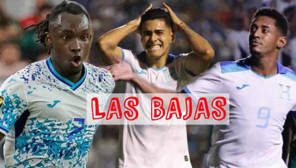 Las 12 bajas de Honduras para repechaje ante Costa Rica por boleto a Copa América