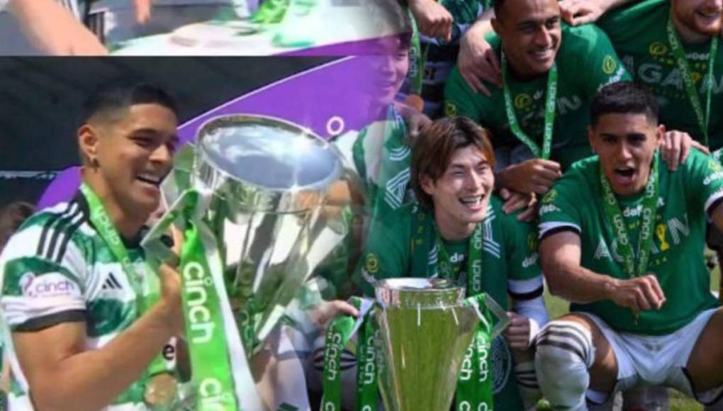 Así festejó el Celtic y Luis Palma un nuevo título en Escocia