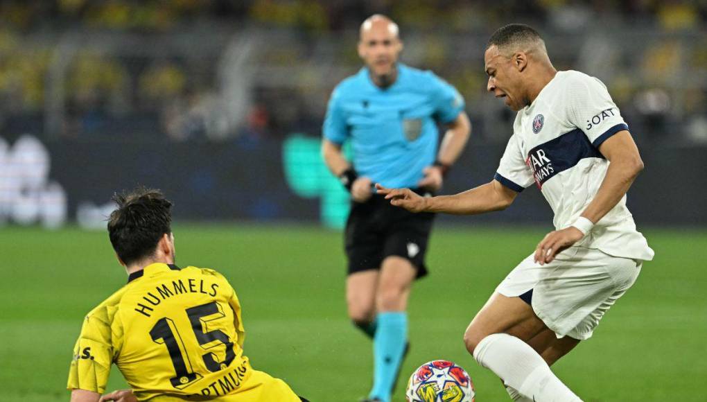 No se vio en TV: frustración de Mbappé y grandes momentos del Dortmund vs PSG