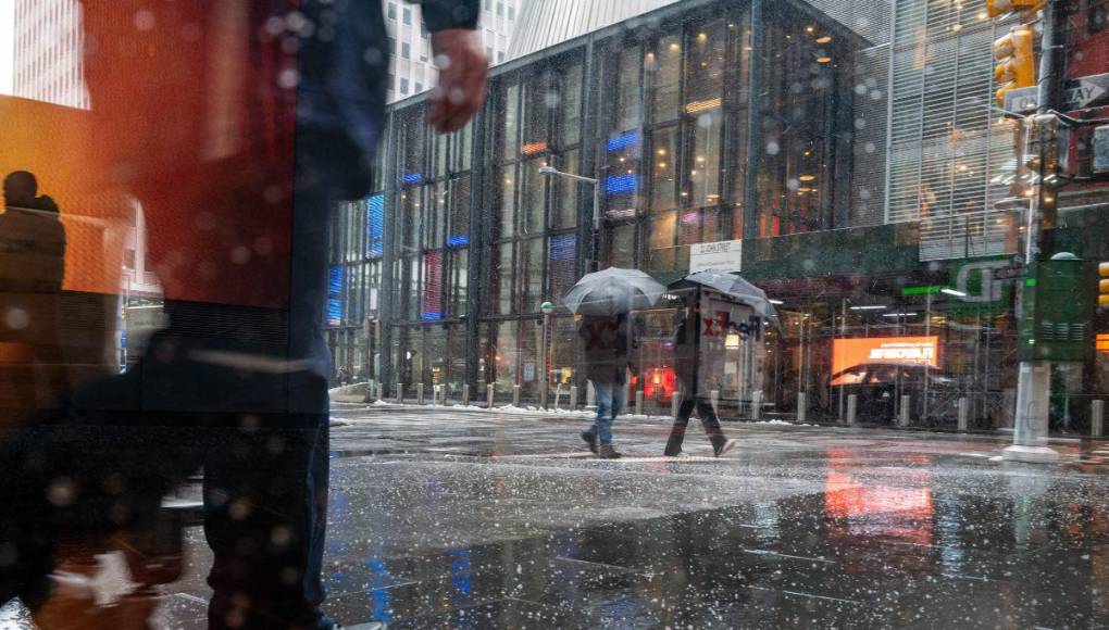 Tormenta de nieve sorprende a Nueva York tras dos años sin nevadas