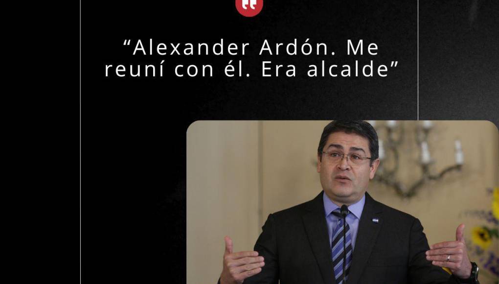 “Me reuní con Alexander Ardón”: Frases de Juan Orlando Hernández en su juicio