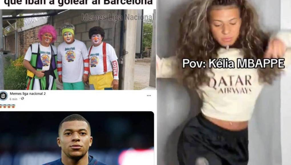 Memes atacan a aficionados del Real Madrid y Mbappé en triunfo de Barcelona