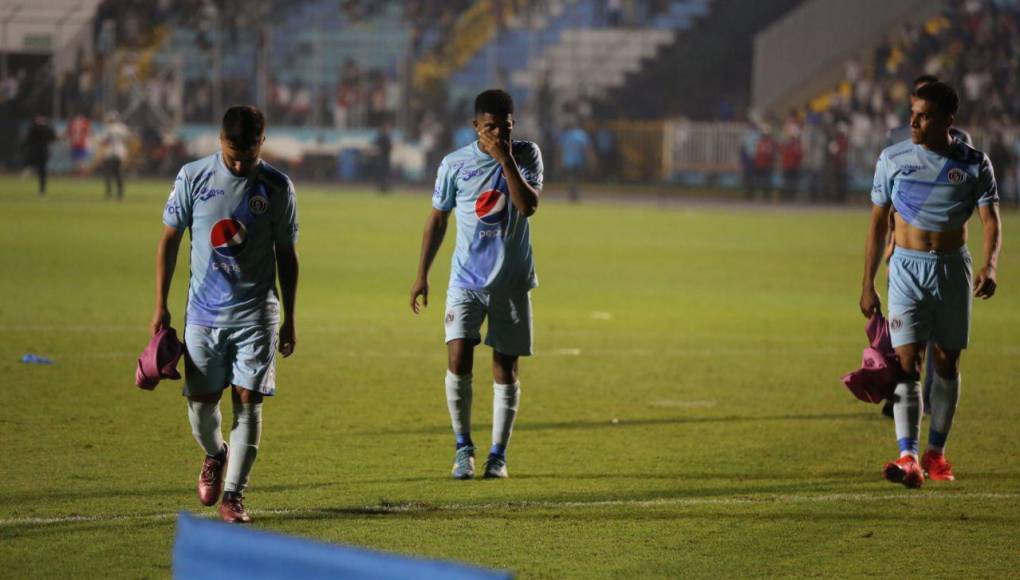 Las tristes imágenes de Motagua tras ser eliminado por Olimpia