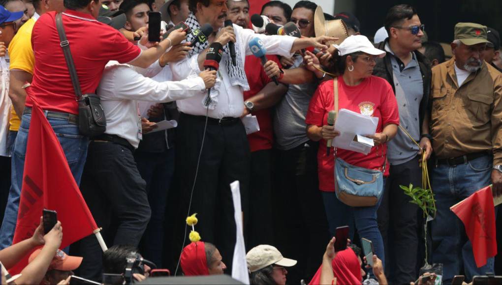 Los políticos hondureños que asistieron a la marcha del 1 de mayo