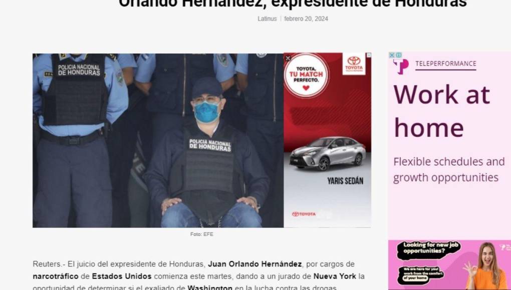 Prensa internacional: Así se informó el inicio del juicio de JOH