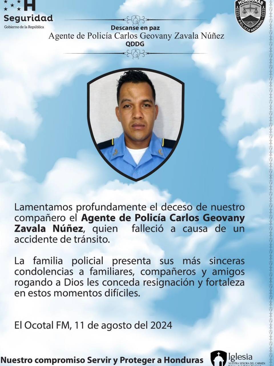 Comunicado de la Policía Nacional