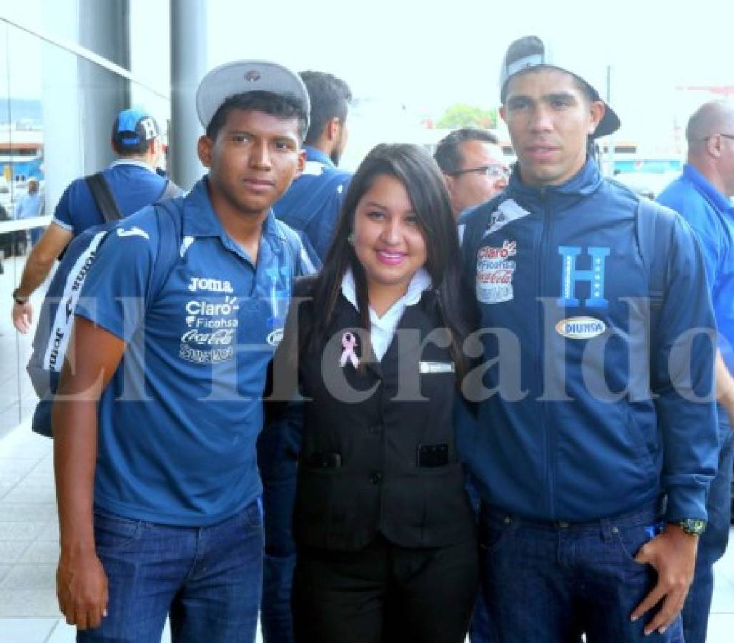 Pinto dio la bienvenida a la Selección de Honduras olímpica esta tarde en Toncontín