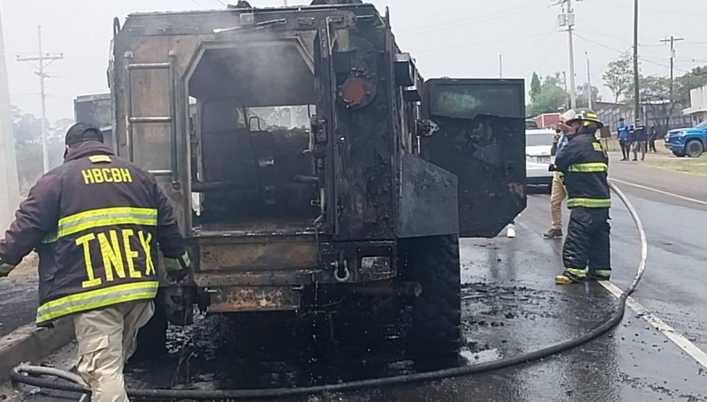 Así quedó la Black Mamba que se incendió en la CA-5