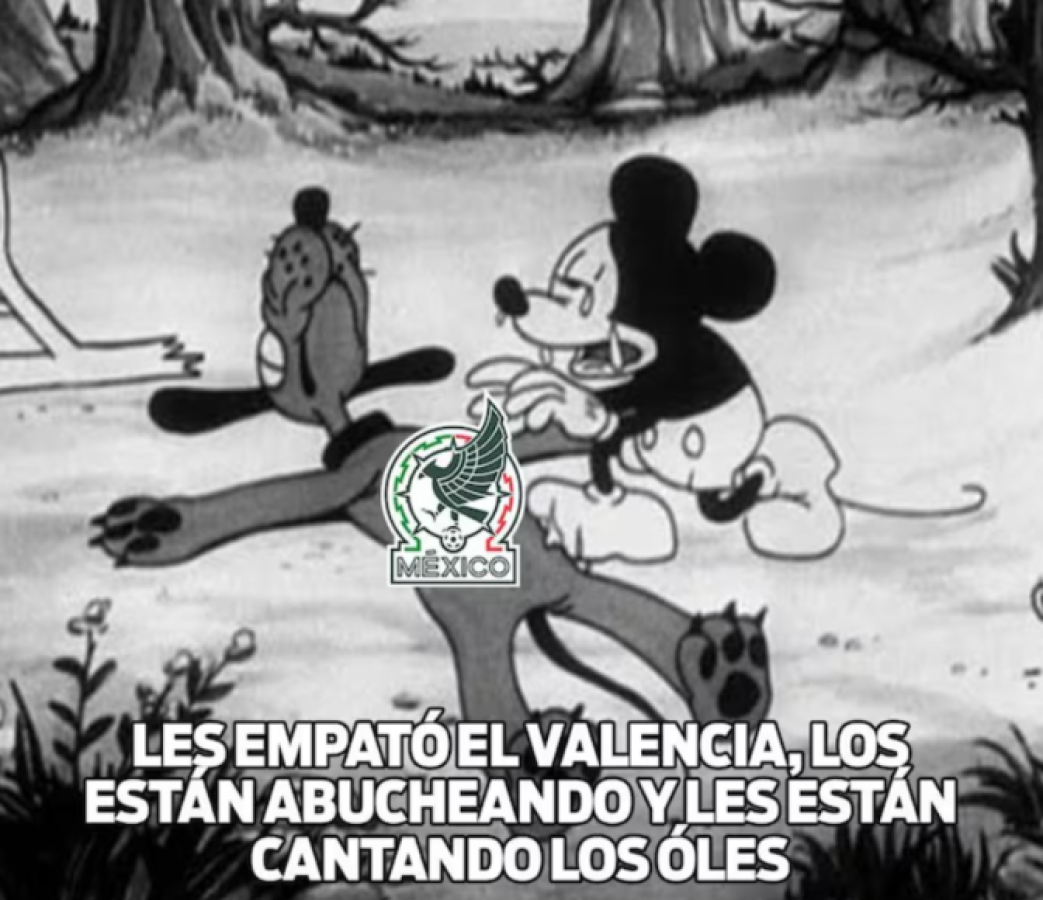 Memes destruyen a México tras no poder ante los suplentes de Valencia en amistoso