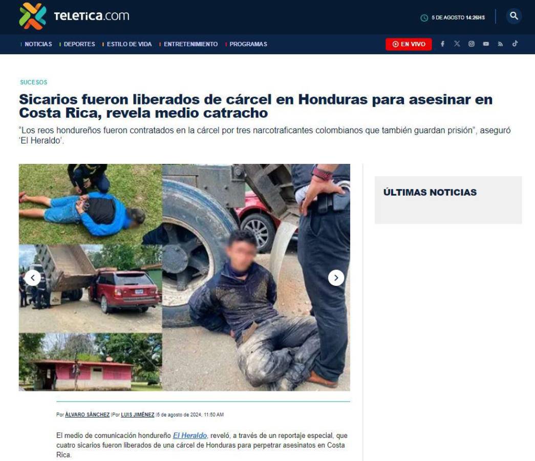 Medios de Costa Rica hicieron eco de la investigación publicada por EL HERALDO Plus.