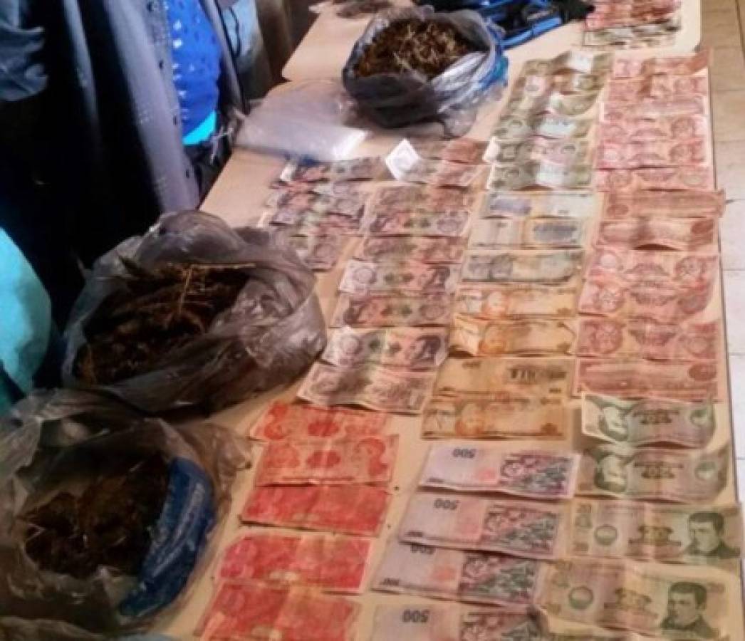 Caen seis sujetos en posesión de drogas y armas en Olancho