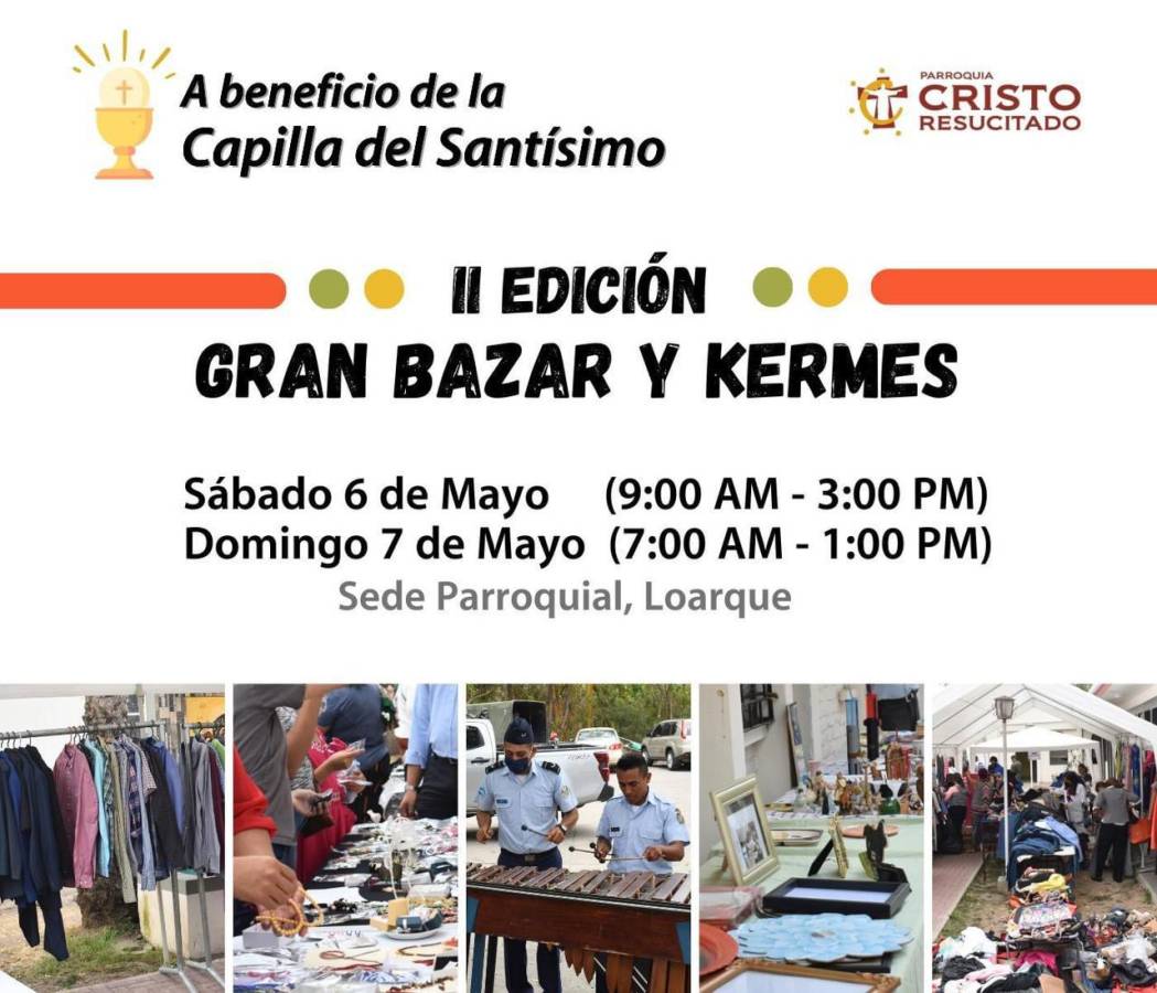 Gran Bazar este 6 y 7 de mayo en la parroquia Cristo Resucitado de Loarque