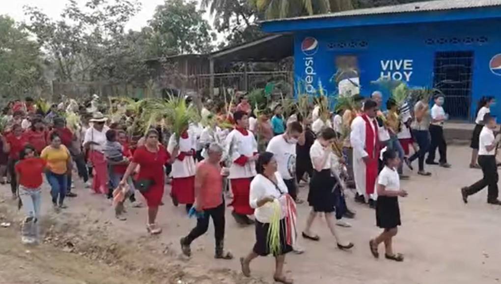 Así se vive el Domingo de Ramos en diferentes partes de Honduras